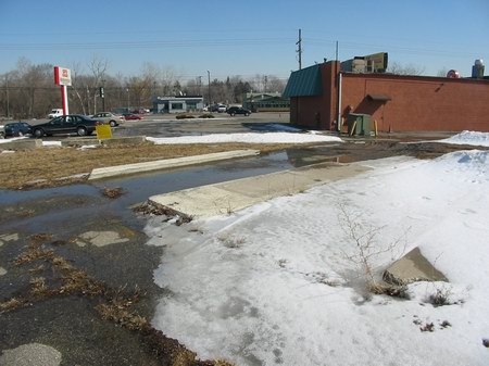 Van Dyke Drive-In Theatre - Ticket Lanes - Photo From Water Winter Wonderland